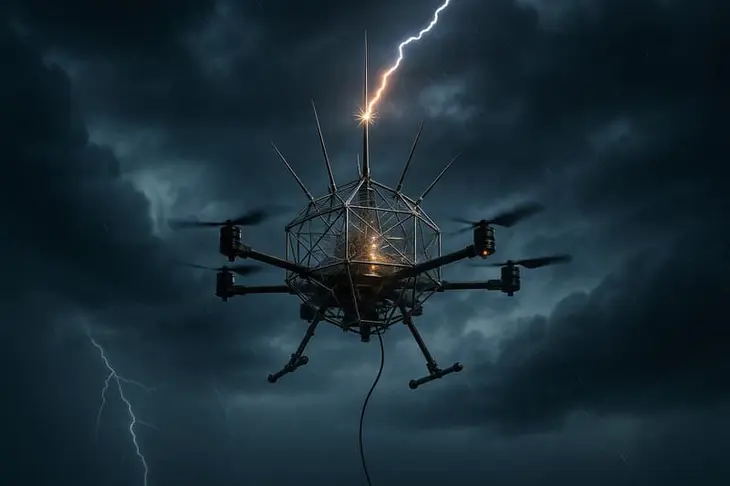 Nhật Bản phát triển thiết bị chặn sét từ trên không