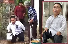 Bác sĩ tí hon nhờ vợ bế đi chữa bệnh cứu người