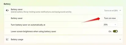 4 cài đặt giúp pin laptop được lâu hơn trên Windows 11