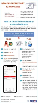 Chính thức ngừng sử dụng thẻ Bảo hiểm y tế giấy từ ngày 1/6/2025